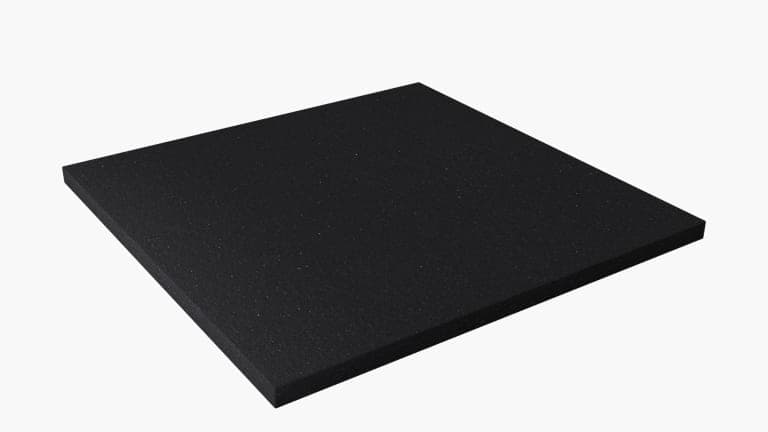 REGUPOL Aktiv Flooring shown as a thick black rubber roll section on a white background