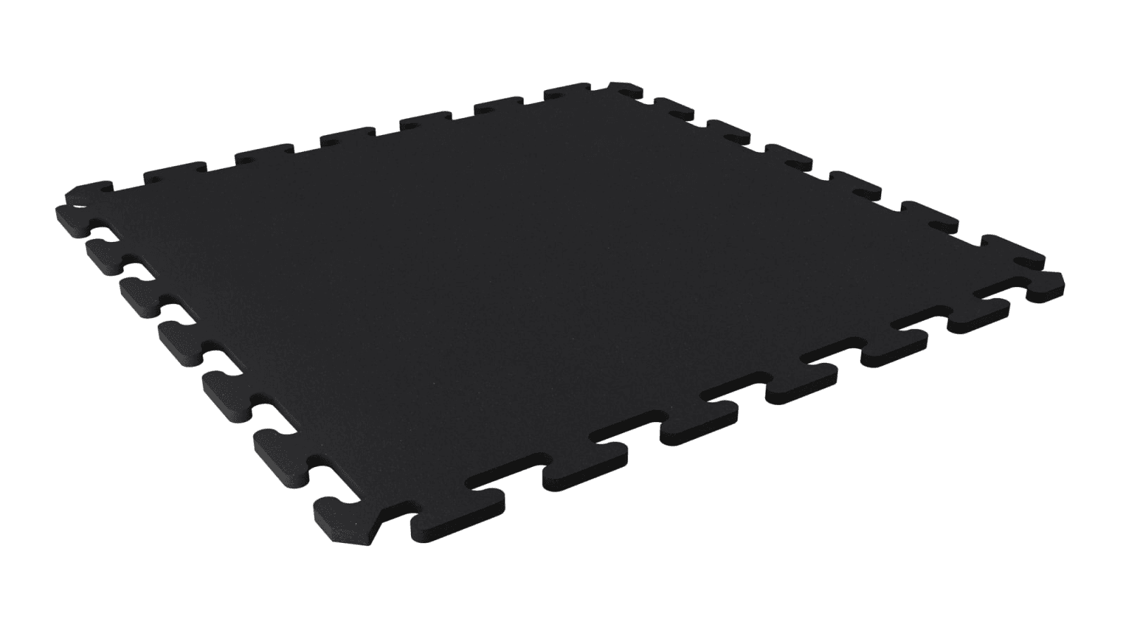 REGUPOL AktivLok Interlocking Tile shown as a black modular rubber square with puzzle edges